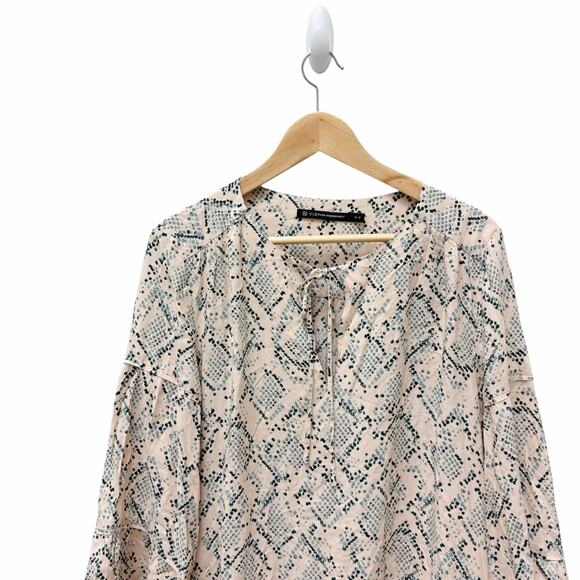 Vix Paula‎ Hermanny Nusa Ruffle Tunic Mini Dress Women’s Size Small - Picture 3 of 9